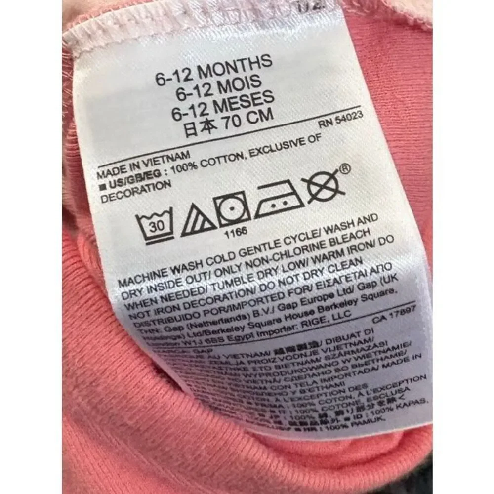 GAP BabyGap Infant Girls 6-12 Months Hooded Sweater, Top and Bottoms Bundle
